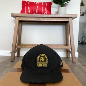 Fasthouse hat w/ leather adjustable strap